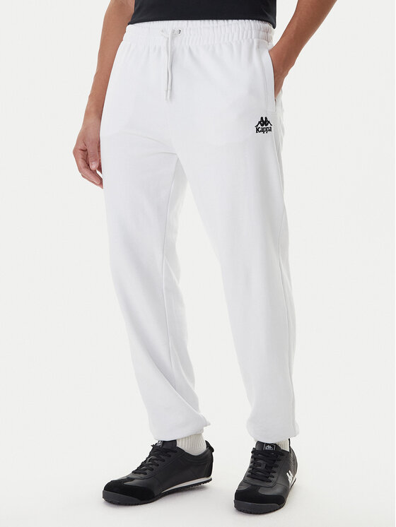 Kappa Kappa Pantalones de chándal Gothenburg 331U7EW Blanco Regular Fit