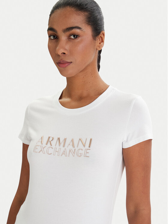 Armani Exchange Armani Exchange Camiseta XW001837 AF16294 U0002 Blanco Slim Fit