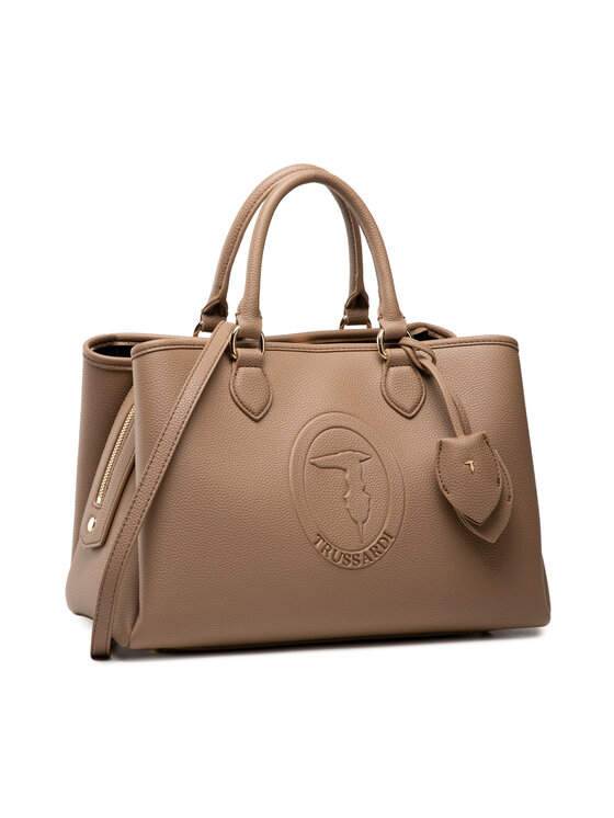 Trussardi Ročna torba Trussardi Iris Tote Md 75B01097 Rjava