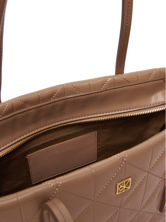 Calvin Klein Bolso Calvin Klein Quilted Small Tote LV04F3325G Beis