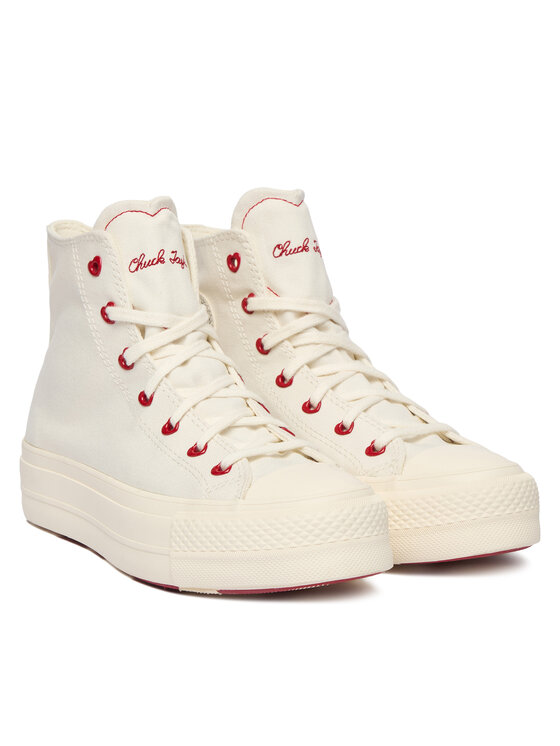 Converse Кеди Converse Chuck Taylor All Star Lift Platform Hearts A19058C Білий