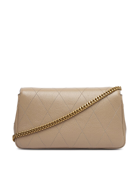 Tory Burch Сумка Tory Burch Quilted Chain Wallet 186041 Кремовий