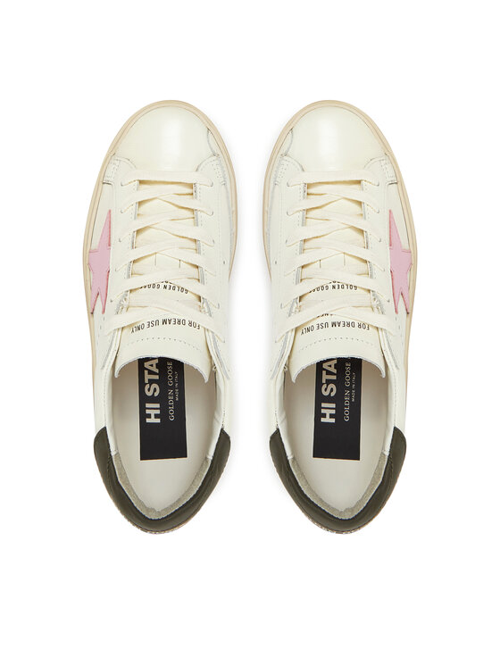 Golden Goose Αθλητικά Golden Goose Hi Star Classic With List GWF00118.F006872.12170 Εκρού