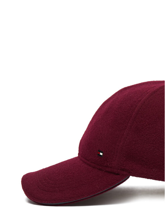 Tommy Hilfiger Kapa s šiltom Tommy Hilfiger Dc Wool 6 Panel AM0AM14851 Bordo rdeča