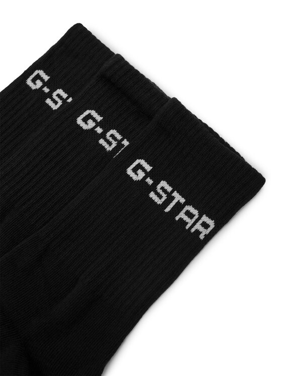 G-STAR Довгі шкарпетки G-Star Raw AS_G_STAR_001W_SS25 (3-PACK) Чорний