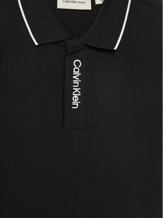 Calvin Klein Jeans Calvin Klein Jeans Polo Embro Logo IB0IB02542 D Nero Regular Fit