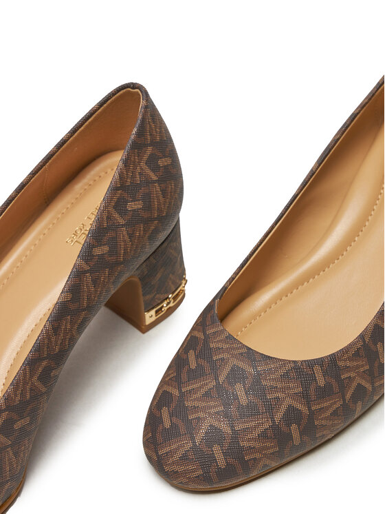 MICHAEL Michael Kors Czółenka MICHAEL Michael Kors June Flex Mid Pump 40T4JUMP1B Brązowy