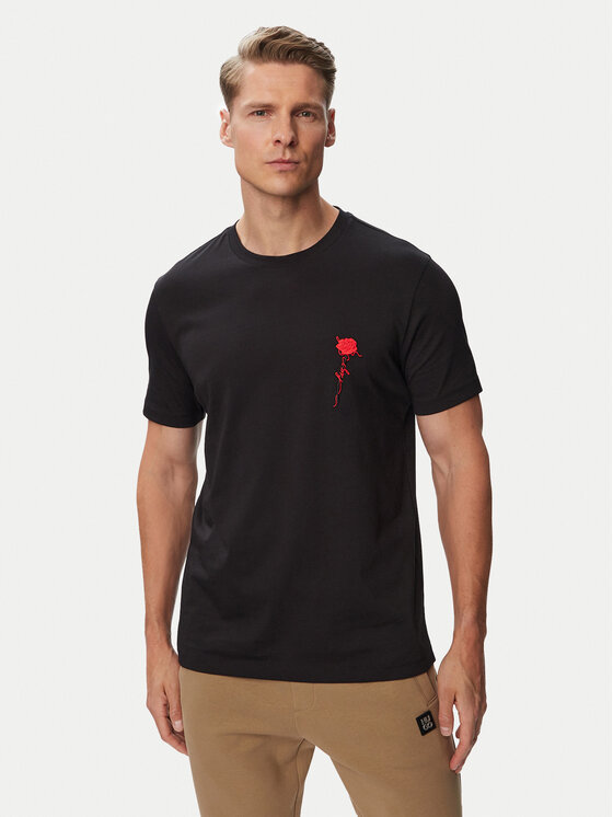 HUGO HUGO Camiseta Diflow 50574447 Negro Regular Fit
