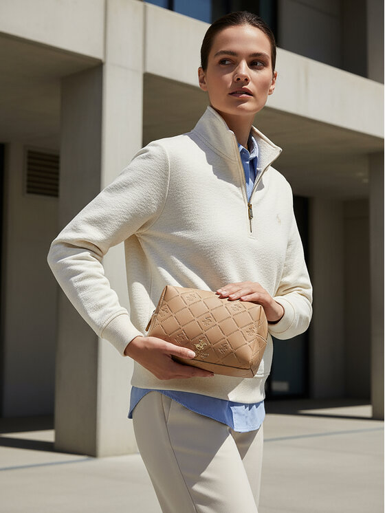 Beverly Hills Polo Club Kosmētikas somiņa Beverly Hills Polo Club CEO-BHPC-W1-004-AW25 Bēšs