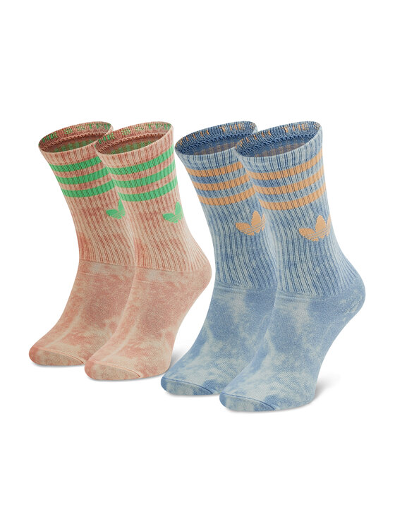 adidas Skarpety długie adidas Tie Dye Sock HA4677 Błękitny