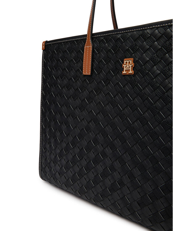 Tommy Hilfiger Borsetta Tommy Hilfiger Th City Tote AW0AW18394 Nero