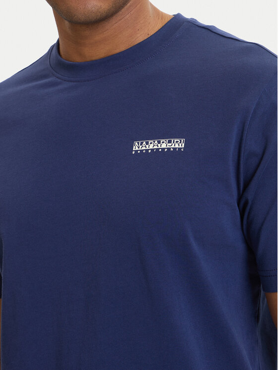 Napapijri Napapijri Camiseta S-Flint NP0A4FZZ Azul marino Regular Fit