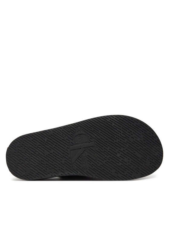 Calvin Klein Jeans Sandale Calvin Klein Jeans Flat Molded Sandal Buckle YW0YW01785 Crna