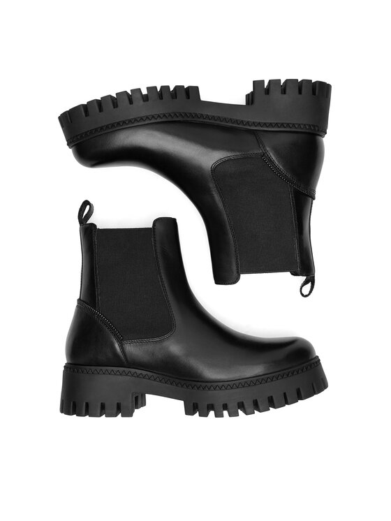 Sergio Bardi Členková obuv s elastickým prvkom Sergio Bardi WI23-E1038-04SB Čierna