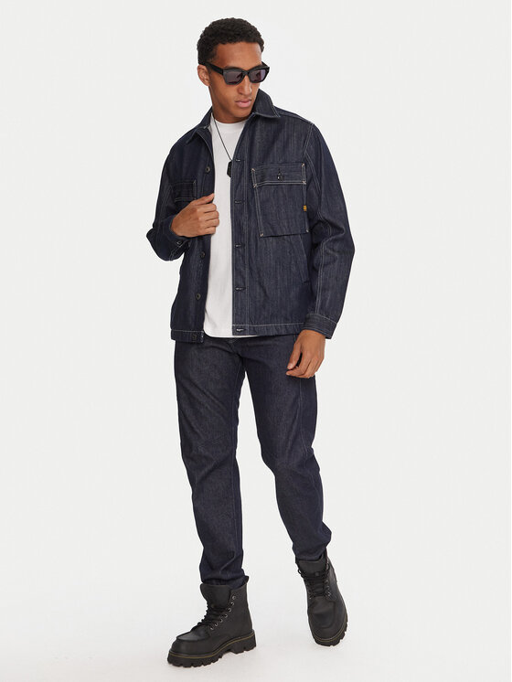 G-STAR G-Star Raw Τζιν πουκάμισο Mosa D26462-D577 Σκούρο μπλε Relaxed Fit