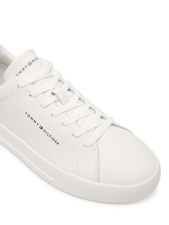Tommy Hilfiger Snīkeri Tommy Hilfiger Th Court Lth Detail Ess FM0FM05367 Balts