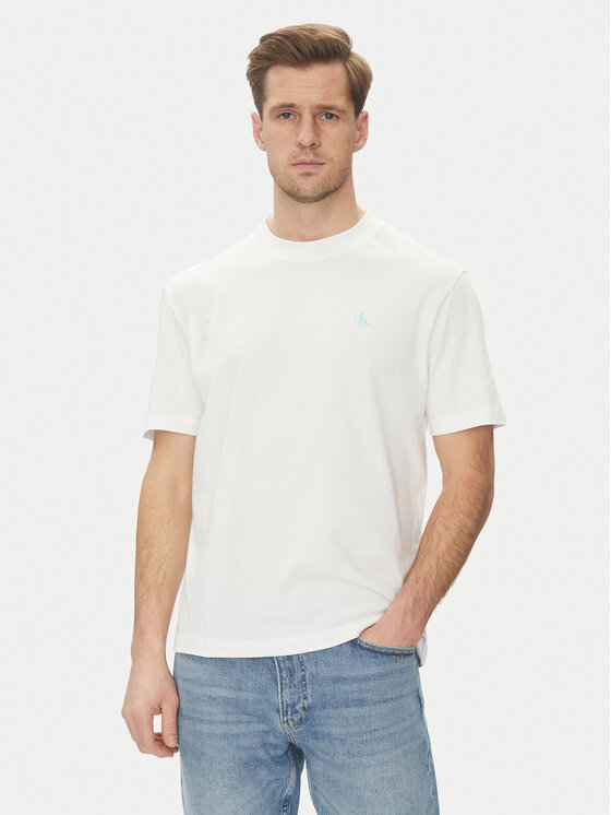 Calvin Klein Jeans Calvin Klein Jeans Marškinėliai Painted J30J327523 Balta Regular Fit