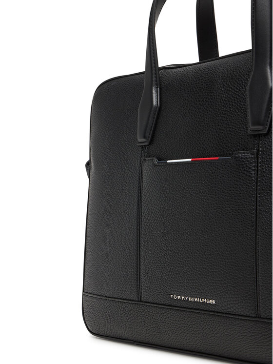 Tommy Hilfiger Geantă pentru laptop Tommy Hilfiger Th Central Slim Computer Bag AM0AM13484 Negru
