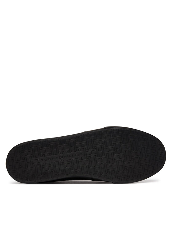 Tommy Hilfiger Teniși Tommy Hilfiger Vulc Core Rwb Long Lace Lth FM0FM05814 Negru
