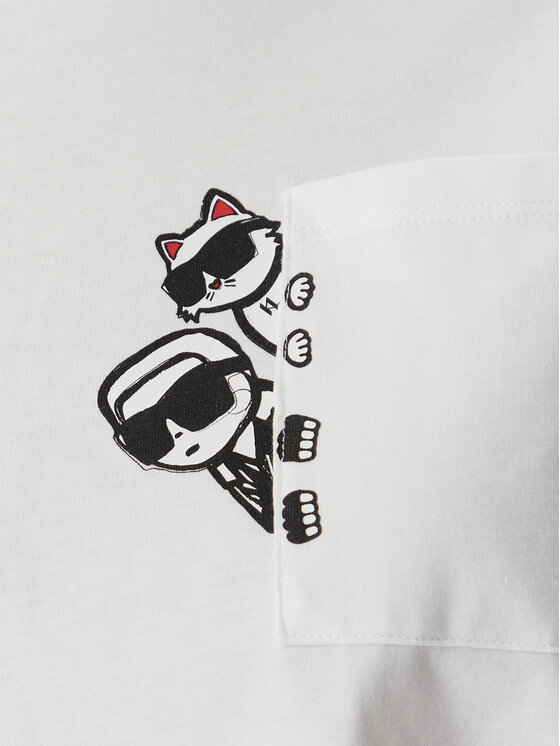 KARL LAGERFELD KARL LAGERFELD Camiseta B2W17081 Blanco Regular Fit