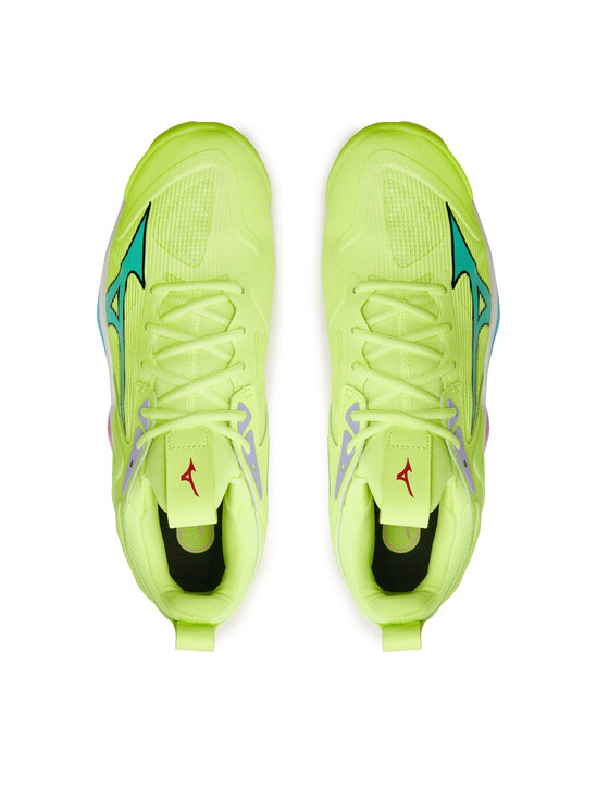 Mizuno Halové topánky Mizuno Wave Momentum 3 V1GA231286 Zelená