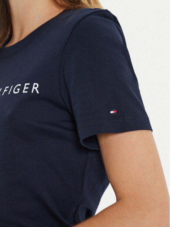 Tommy Hilfiger Tommy Hilfiger Póló WW0WW40276 Sötétkék Regular Fit