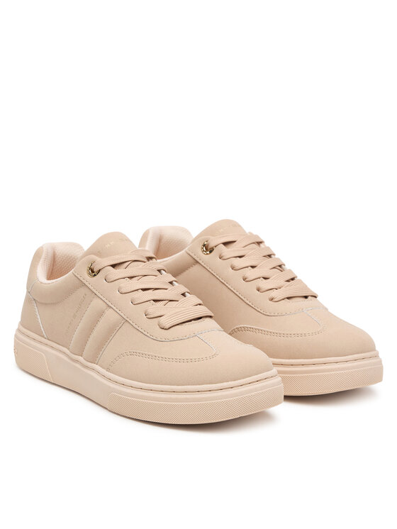 Tommy Hilfiger Αθλητικά Tommy Hilfiger Low Cut Lace-Up Sneaker T3A9-35086-0315 D Ανοιχτό μπεζ