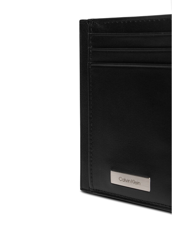 Calvin Klein Etui pentru carduri Calvin Klein Plaque Ns Card Case LV04D1065G Negru