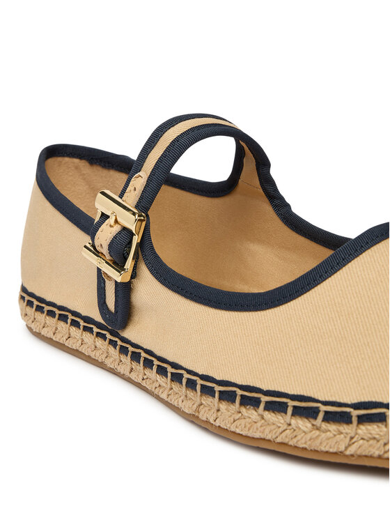 Tommy Hilfiger Espadrile Tommy Hilfiger Buckle Maryjane Espadrille FW0FW09239 Smeđa