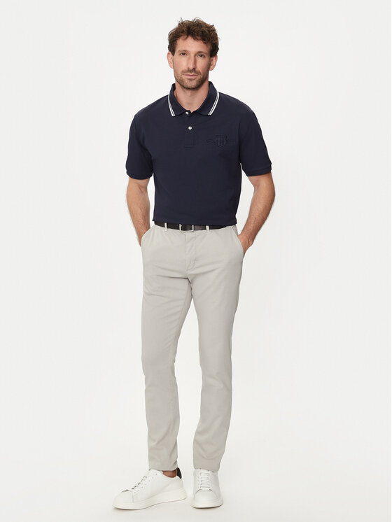 Gant Gant Polo Contrast 2013039 Tamnoplava Regular Fit