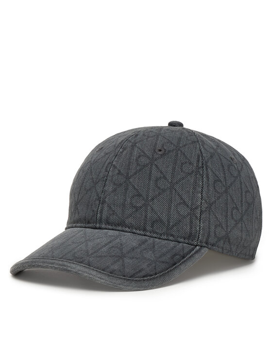 Calvin Klein Kapa s šiltom Calvin Klein Denim Emblem Burnout LV04F5042G Siva