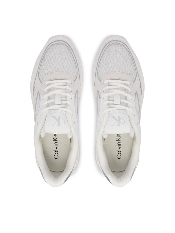 Calvin Klein Sneakersy Calvin Klein Hike Runner Mesh Mix Met Mg YW0YW02009 Biela