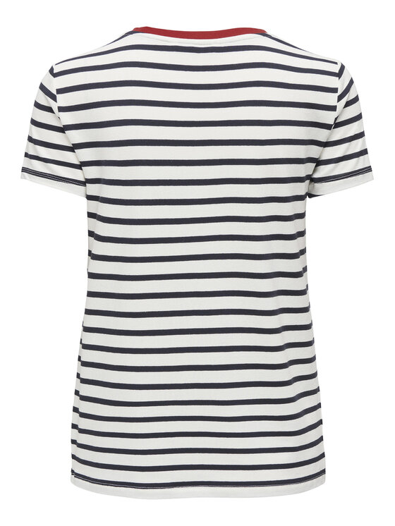 ONLY ONLY Camiseta Heart 15318959 Blanco Regular Fit