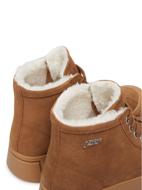 Tommy Jeans Šnurovacia obuv Tommy Jeans Tjw Platform Sneaker Mc Wl EN0EN03134 Hnedá