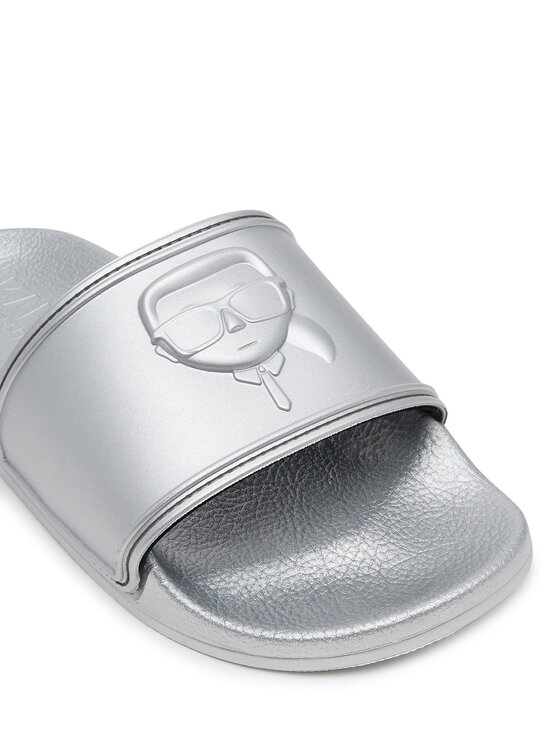 KARL LAGERFELD Шльопанці KARL LAGERFELD Kondo 2.0 KL80919M Срібний