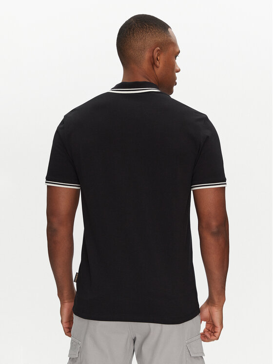 Napapijri Napapijri Поло E-Macas NP0A4ID59411 Чорний Regular Fit