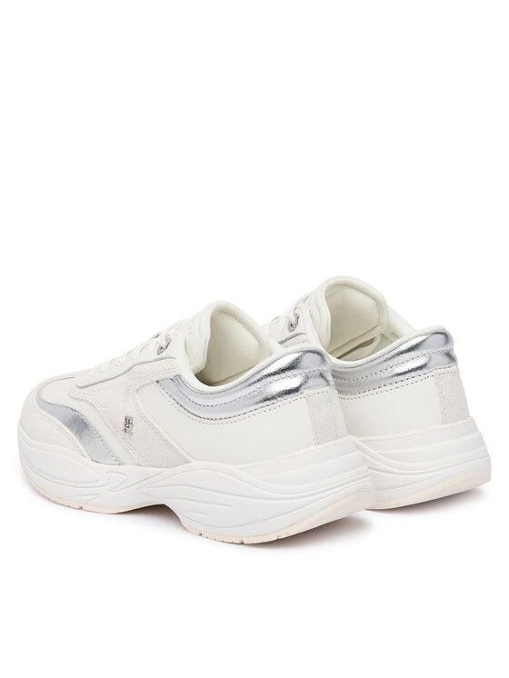 Tommy Hilfiger Sneakersy Tommy Hilfiger Th Modern Sporty Runner Leather FW0FW09590 Biały