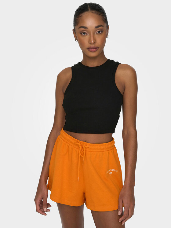 ONLY ONLY Топ Vilma 15282771 Чорний Slim Fit