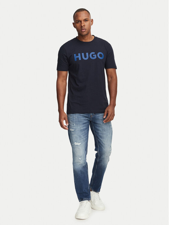 HUGO HUGO Camiseta Dulivio 50467556 Azul marino Regular Fit