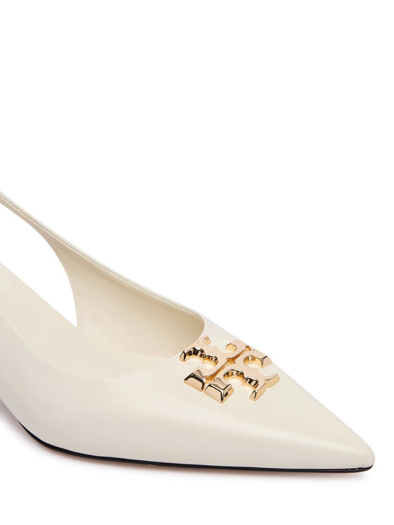 Tory Burch Туфлі Tory Burch Eleanor Slingback 181018 Кремовий