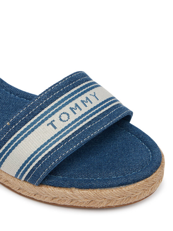 Tommy Hilfiger Espadrile Tommy Hilfiger Mid Wedge Espad Webbing FW0FW09230 Albastru