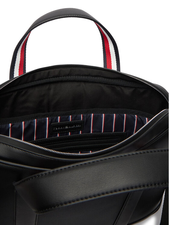 Tommy Hilfiger Τσάντα για laptop Tommy Hilfiger Th Textured Computer Bag AM0AM14726 Μαύρο