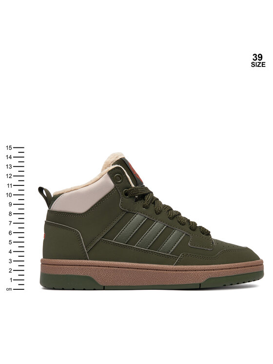 adidas Sneakersy adidas Rapid Court Mid Winterized Shoes KI6325 Zelená