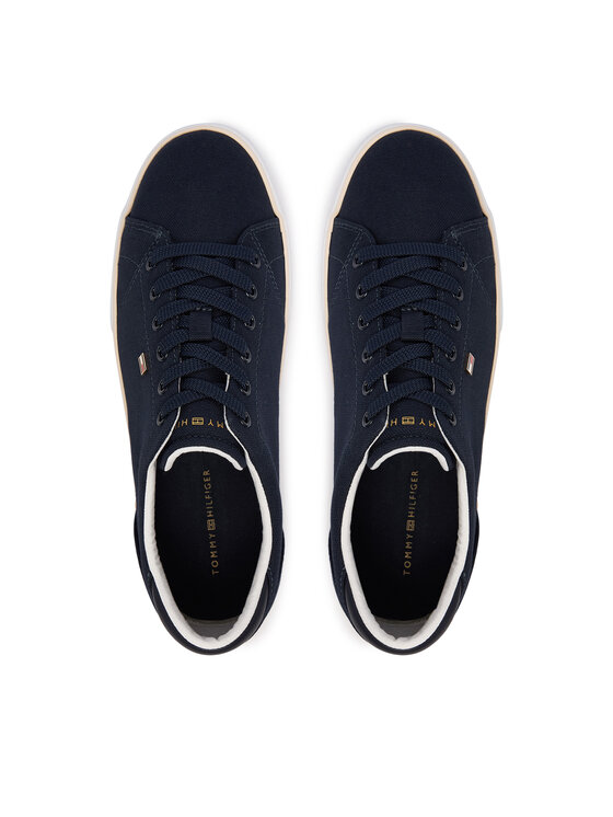 Tommy Hilfiger Sportcipők Tommy Hilfiger Th Low Profile Vulc Canvas FW0FW09102 Sötétkék