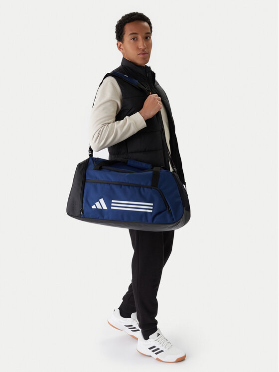 adidas Taška adidas Essentials 3-Stripes Duffel Medium JM9059 Modrá