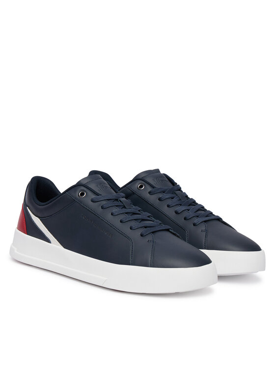 Tommy Hilfiger Laisvalaikio batai Tommy Hilfiger Th Court Premium FM0FM05879 Tamsiai mėlyna