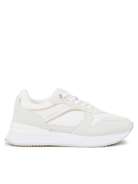 Tommy Hilfiger Snīkeri Tommy Hilfiger Elevated Feminine Runner FW0FW07594 Balts