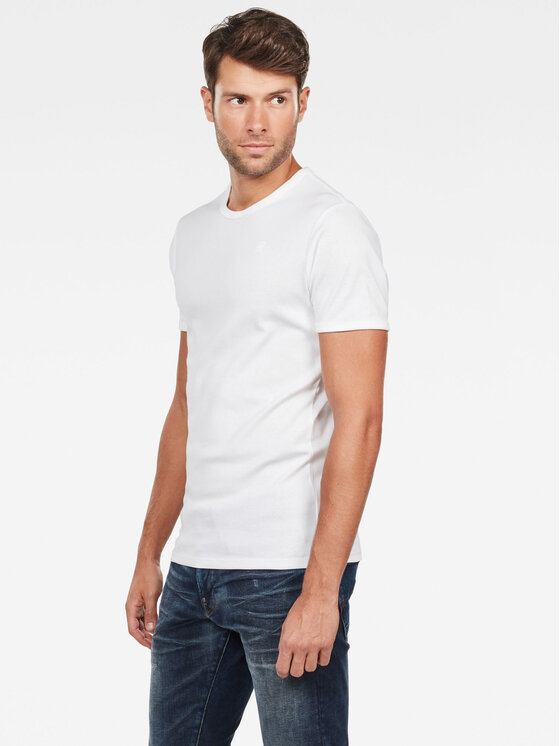G-Star Raw G-Star Raw Set t-shirt majica﻿ D07205-124-110 Bijela Slim Fit