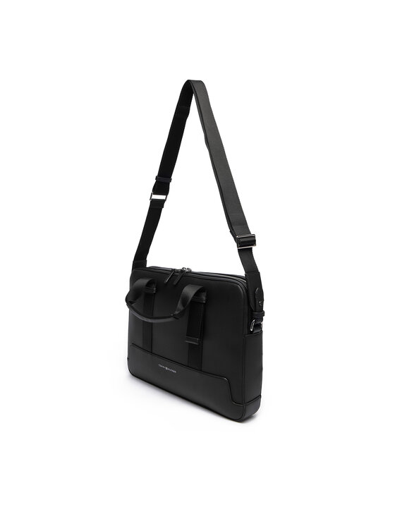 Tommy Hilfiger Чанта за лаптоп Tommy Hilfiger Th Modern Computer Bag AM0AM13637 Черен