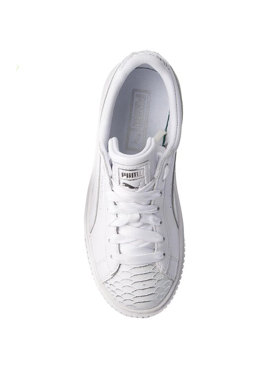 Puma Superge Puma Basket Platform Ocean 366442 02 Bela